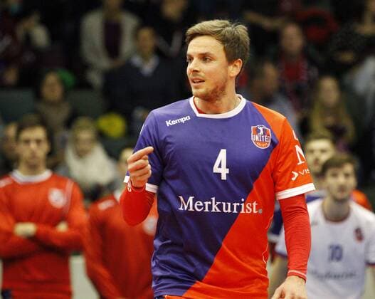 Germany Rüsselsheim am Main 21 12 2017 volleyball Hesse European CEV Cup men s season 2017 2018 United volleys Rheinmain blue Montpellier volleyball UC ws v l Patrick Steuerwald United volleys 4 sport United volleys Rheinmain Montpellier volleyball UC