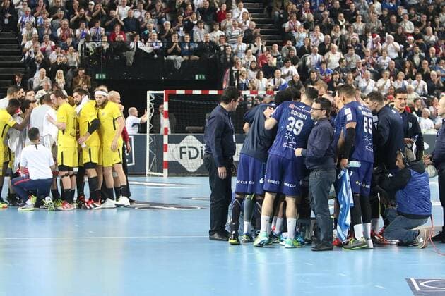 choc mhb psg hand HANDBALL : Montpellier PSG Hand - Lidl Starligue - 21 12 2017 RichardGosselin Panoramic 