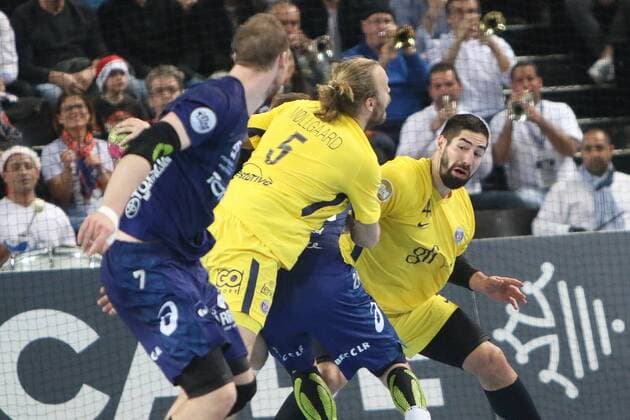 choc mhb psg hand HANDBALL : Montpellier PSG Hand - Lidl Starligue - 21 12 2017 RichardGosselin Panoramic 