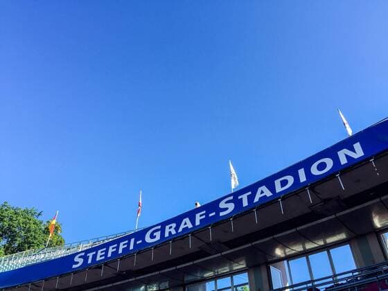 Steffi Graf Stadium LTTC red white Berlin 2016