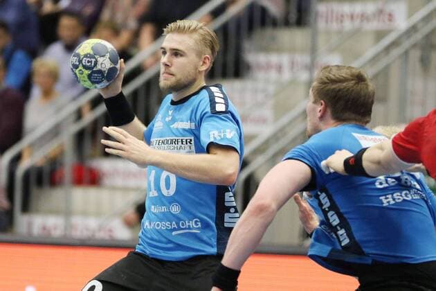 Patrick Miedema HSG Nordhorn-Lingen 10 in attack ASV Hamm Westphalia vs HSG Nordhorn-Lingen 2 handball Bundesliga 22 12 2017 Hamm Copyright: xEibner-Pressefoto Strohdiekx EP_JSK
