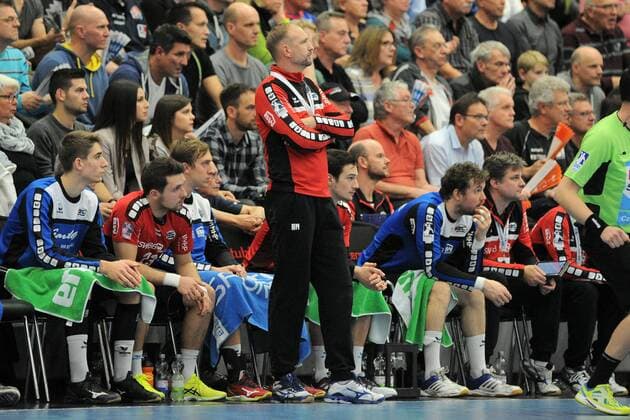 Hartmut Mayerhoffer SG BBM Bietigheim trainer handball men 2 Bundesliga 22 12 2017 photo TBaur EIBNER Balingen Copyright: xBaurT Eibner-Pressefotox EP_ToBa