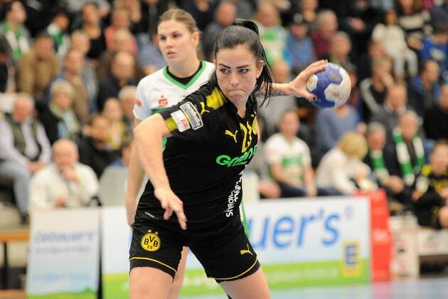 Svenja Huber Borussia Dortmund 23 handball handball women 1 Bundesliga 23 12 2017 photo TBaur EIBNER Göppingen Copyright: xBaurT Eibner-Pressefotox EP_ToBa