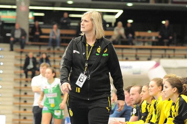 ldiko Barna Borussia Dortmund team handball coach handball women 1 Bundesliga 23 12 2017 photo TBaur EIBNER Göppingen Copyright: xBaurT Eibner-Pressefotox EP_ToBa