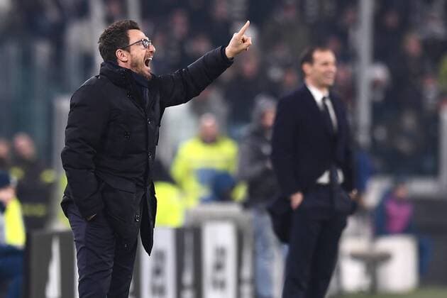 Mg Torino 23 12 2017 - campionato di calcio serie A Juventus-Roma foto Matteo Gribaudi Image nella foto: Eusebio Di Francesco-Massimiliano Allegri 