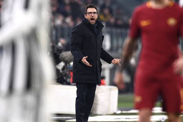 Fußball, Juventus Turin - AS Rom Mg Torino 23 12 2017 - campionato di calcio serie A Juventus-Roma foto Matteo Gribaudi Image nella foto: Eusebio Di Francesco 