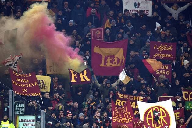 Fußball, Juventus Turin - AS Rom Mg Torino 23 12 2017 - campionato di calcio serie A Juventus-Roma foto Matteo Gribaudi Image nella foto: tifosi Roma 
