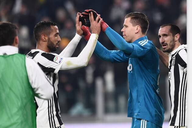 Fußball, Juventus Turin - AS Rom Mg Torino 23 12 2017 - campionato di calcio serie A Juventus-Roma foto Matteo Gribaudi Image nella foto: Wojciech Szczesny-Medhi Benatia 