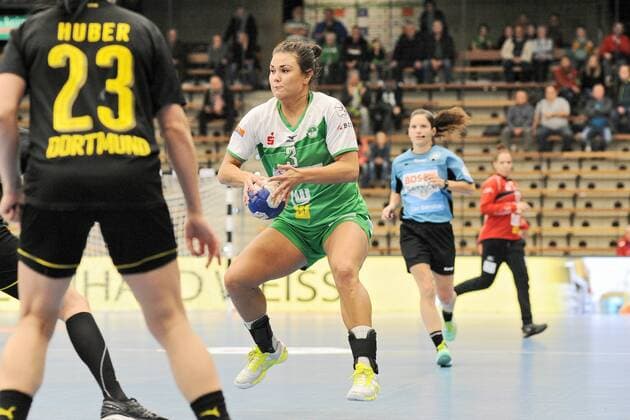 Maxime Struijs fresh on 3 of Göppingen team handball women 1 Bundesliga 23 12 2017 photo TBaur EIBNER Göppingen Copyright: xBaurT Eibner-Pressefotox EP_ToBa