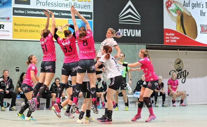 Handball 1 HBF babes Metzingen vs. TSV Bayer 04 Leverkusen 2017 12 23 Metzingen Copyright: xBaur_Seb Eibner-Pressefotox EP_Seb_Ba