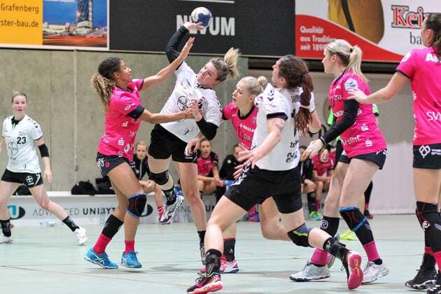 Handball 1 HBF babes Metzingen vs. TSV Bayer 04 Leverkusen 2017 12 23 Metzingen Copyright: xBaur_Seb Eibner-Pressefotox EP_Seb_Ba