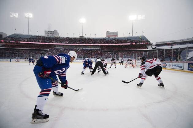 171229 General view of New Era Field during the ice hockey match between Canada and the United States in the JVM on 29 december 2017 in Buffalo  Copyright: JOELxMARKLUND BB171229JM046
