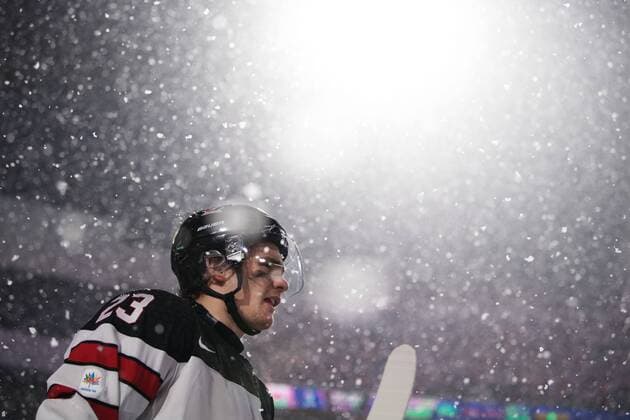 171229 Canada s Sam Steel during the ice hockey match between Canada and the United States in the JVM on 29 december 2017 in Buffalo  Copyright: JOELxMARKLUND BB171229JM090