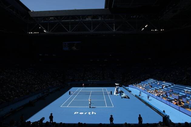 30th December 2017, Perth Arena, Perth, Australia; MasterCard Hopman Cup Tennis; Perth Arena day 1 of the Hopman Cup CoCo Vandeweghe of Team USA versus Anastasia Pavlyuchenkova of Team Russia  ActionPlus11966180