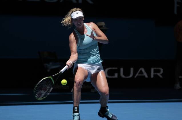 30th December 2017, Perth Arena, Perth, Australia; MasterCard Hopman Cup Tennis; CoCo Vandeweghe of Team USA plays a forehand shot against Anastasia Pavlyuchenkova of Team Russia Vandeweghe won 2-0  ActionPlus11966188