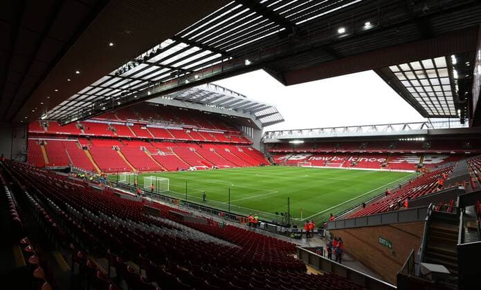 Liverpool v Leicester City Premier League A general view of Anfield prior to the Premier League match at Anfield, Liverpool Content Not Available For UK Newspapers Copyright: xSimonxMoorex FIL-11150-0007