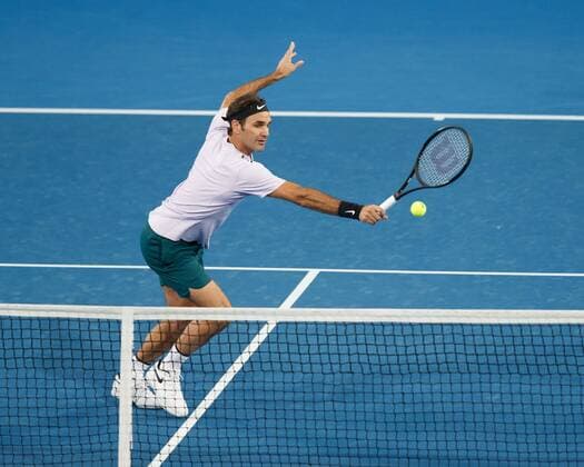 ROGER FEDERER BELINDA BENCIC mixed doubles tennis Hopman Cup 2018 ITF Perth arena Perth Western Australia Australia 30 December 2017 Â Copyright: xJuergenxHasenkopfx
