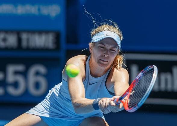 EUGENIE BOUCHARD CAN tennis Hopman Cup 2018 ITF Perth arena Perth Western Australia Australia 31 December 2017 Â Copyright: xJuergenxHasenkopfx