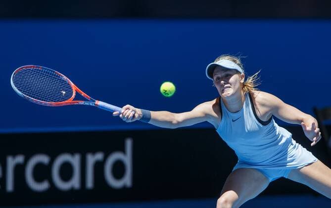 EUGENIE BOUCHARD CAN tennis Hopman Cup 2018 ITF Perth arena Perth Western Australia Australia 31 December 2017 Â Copyright: xJuergenxHasenkopfx