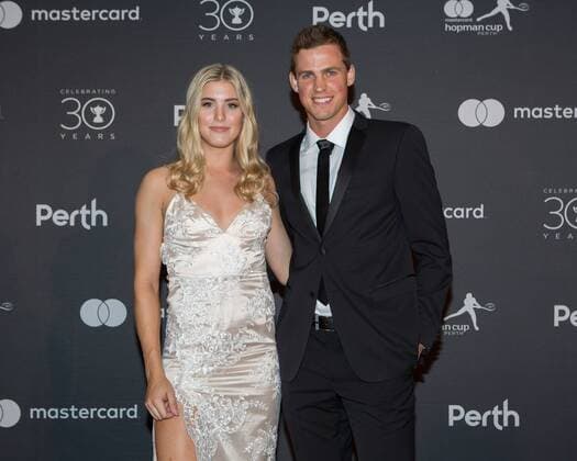 Hopman Cup feature EUGENIE BOUCHARD VASEK POSPISIL Team Canada new years Eve Gala new year s Eve Ball tennis Hopman Cup 2018 ITF Perth arena Perth Western Australia Australia 31 December 2017 Â Copyright: xJuergenxHasenkopfx