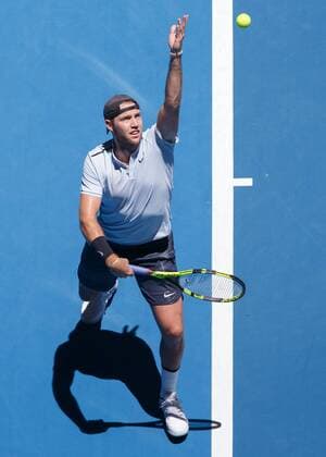 JACK SOCK surcharge of above bird s eye view USA Team USA tennis Hopman Cup 2018 ITF Perth arena Perth Western Australia Australia 2 January 2018 Copyright: xJuergenxHasenkopfx