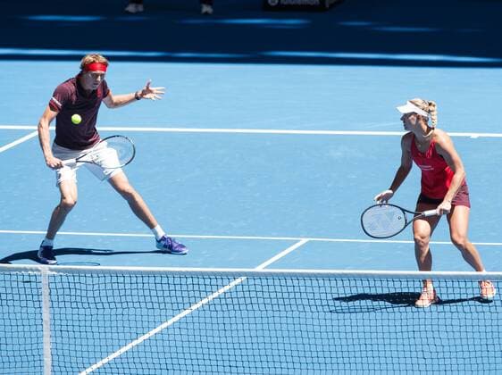 ANGELIQUE KERBER ALEXANDER ZVEREV Team Germany tennis Hopman Cup 2018 ITF Perth arena Perth Western Australia Australia 3 January 2018 Â Copyright: xJuergenxHasenkopfx