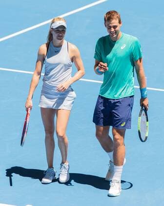 EUGENIE BOUCHARD VASEK POSPISIL Team Canada tennis Hopman Cup 2018 ITF Perth arena Perth Western Australia Australia 3 January 2018 Â Copyright: xJuergenxHasenkopfx