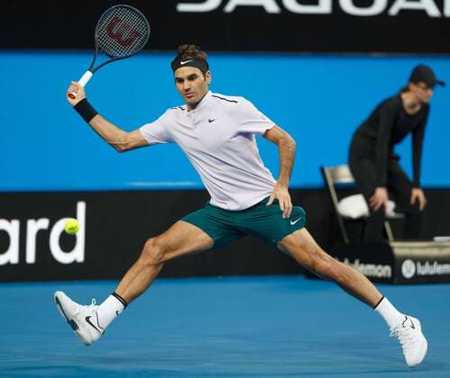 ROGER FEDERER team Switzerland tennis Hopman Cup 2018 ITF Perth arena Perth Western Australia Australia 4 January 2018 Â Copyright: xJuergenxHasenkopfx