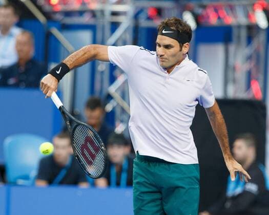 ROGER FEDERER team Switzerland tennis Hopman Cup 2018 ITF Perth arena Perth Western Australia Australia 4 January 2018 Â Copyright: xJuergenxHasenkopfx