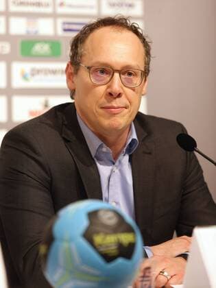 Stuttgart handball match Germany vs Iceland DHB of President and CEO Mark Schober