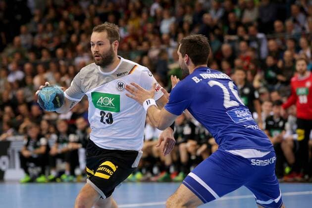 Steffen Faeth Germany Chris Mar Gunnarsson Iceland Germany vs Iceland handball national team 2018 Germany 05 GER 01 2018 Stuttgart Copyright: xLanger Eibner-Pressefotox EP_HLR