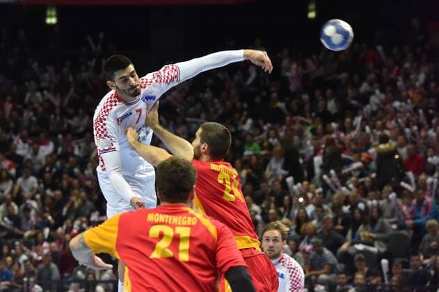 Croatia VS Montenegro - friendly match 05.01.2018., Spaladium Arena, Split, Croatia - Handball Friendly international match Länderspiel Croatia vs Montenegro. Luka Stepancic.  HrvojexJelavic PIXSELL