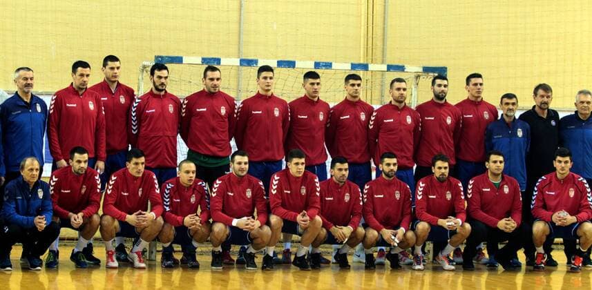 05.01.2018 Belgrade Serbia-FYR Macedonia International Friendly Länderspiel match men s handball Serbia team : 