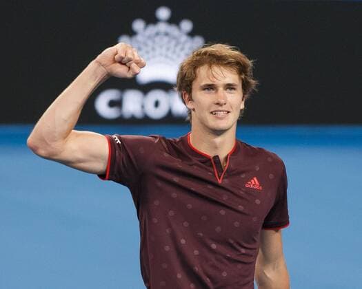 ALEXANDER ZVEREV cheers after winning Jubilee joy emotion Team Germany mixed doubles tennis Hopman Cup 2018 ITF Perth arena Perth Western Australia Australia 5 January 2018 Copyright: xJuergenxHasenkopfx