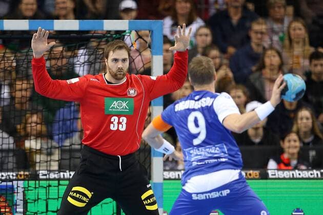 Andreas Wolff Germany Gudjon Valur Sigurosson Iceland Germany vs Iceland handball national team 2018 Germany 05 GER 01 2018 Stuttgart Copyright: xEIBNER HarryxLangerx EP_HLR