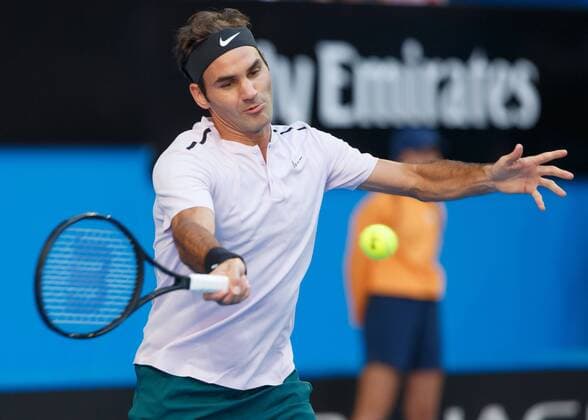 ROGER FEDERER team Switzerland mixed doubles final tennis Hopman Cup 2018 ITF Perth arena Perth Western Australia Australia 6 January 2018 Â Copyright: xJuergenxHasenkopfx