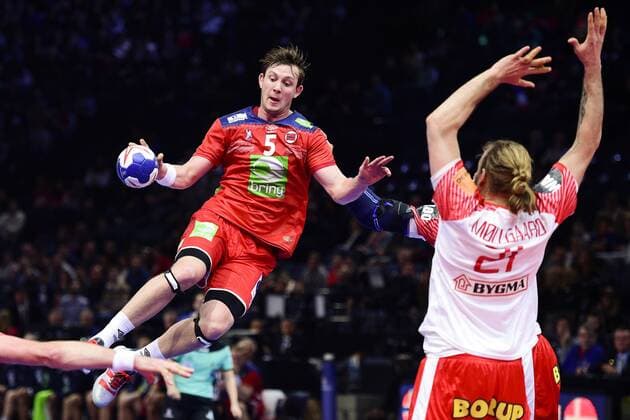 Sander Sagosen (Norvege) HANDBALL : Norvege vs Danemark - Golden League - Paris - 06 01 2018 JBAutissier Panoramic 