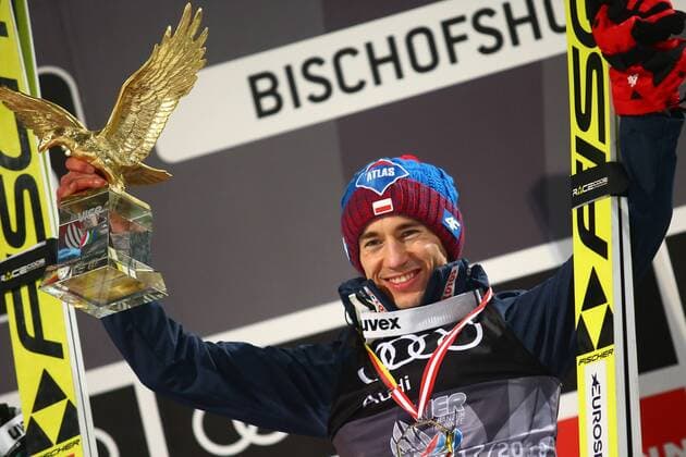 Themen der Woche - SPORT Bilder des Tages SPORT Ski jumping Skispringen Ski nordisch - FIS WC Bischofshofen, Four Hills Tournament BISCHOFSHOFEN,AUSTRIA,06.JAN.18 - NORDIC SKIING, SKI JUMPING - FIS World Cup, Four Hills Tournament, large hill. Image shows Kamil Stoch (POL). GEPAxpictures xFelixxRoittner