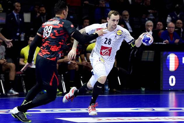 Valentin Porte (France) HANDBALL : France vs Egypte - Golden League - Paris - 06 01 2018 JBAutissier Panoramic 