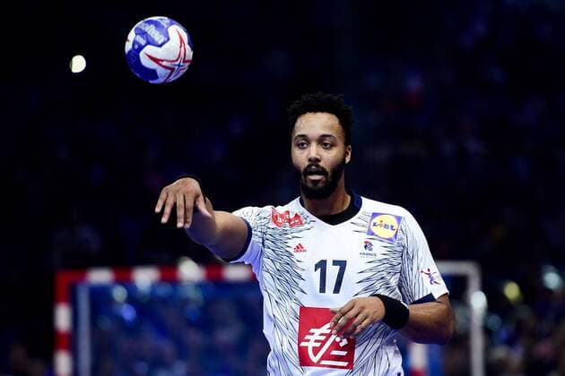 Timothey NGuessan (France) HANDBALL : France vs Egypte - Golden League - Paris - 06 01 2018 JBAutissier Panoramic 