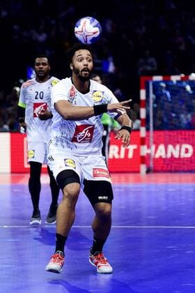 Timothey NGuessan (France) HANDBALL : France vs Egypte - Golden League - Paris - 06 01 2018 JBAutissier Panoramic 