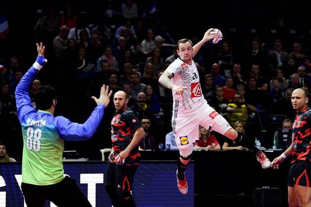 Valentin Porte (France) HANDBALL : France vs Egypte - Golden League - Paris - 06 01 2018 JBAutissier Panoramic 