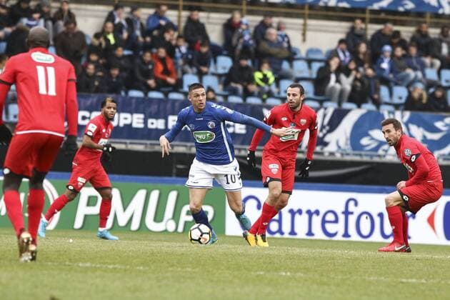 Martin JONAS; Racing Strasbourg FOOTBALL : Strasbourg vs Dijon - Coupe de France - 07 01 2018 ElyxandroCEGARRA Panoramic 