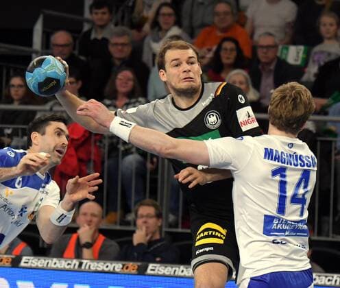 New Ulm ratiopharm arena 7 1 2018 men handball friendly international match Germany Iceland PAUL DRUX FOXES BERLIN Germany