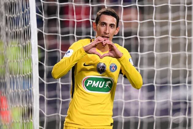 11 ANGEL DI MARIA (psg) - JOIE FOOTBALL : Rennes vs Paris SG - Coupe de France - 07 01 2018 AnthonyBIBARD FEP Panoramic 