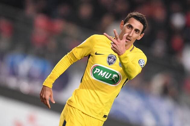 11 ANGEL DI MARIA (psg) - JOIE FOOTBALL : Rennes vs Paris SG - Coupe de France - 07 01 2018 AnthonyBIBARD FEP Panoramic 