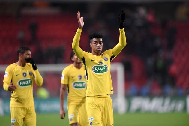 Fußball, Coupe de France, Stade Rennes - Paris St. Germain 03 PRESNEL KIMPEMBE (psg) - JOIE FOOTBALL : Rennes vs Paris SG - Coupe de France - 07 01 2018 AnthonyBIBARD FEP Panoramic 