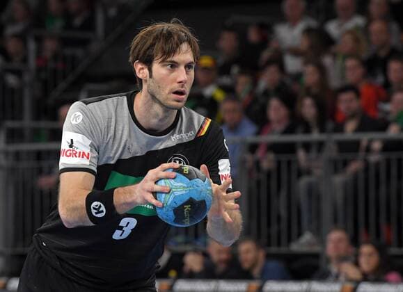New Ulm ratiopharm arena 7 1 2018 men handball game match Germany Iceland seven metres from Uwe Galbraith Paris St Germain HB FRA Germany