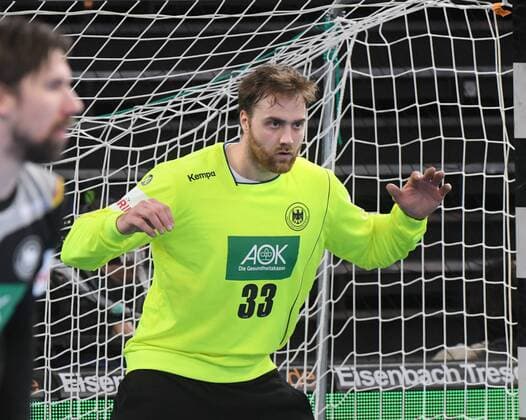 New Ulm ratiopharm arena 7 1 2018 men handball friendly international match Germany Iceland of ANDREAS WOLFF THW KIEL Germany