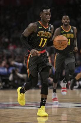 January 8, 2018 - Los Angeles, California, U.S - Dennis Schroder 17 of the Atlanta Hawks with the ball during their NBA Basketball Herren USA game with the Los Angeles Clippers on Monday January 8, 2018 at the Staples Center in Los Angeles, California. Clippers defeat Hawks, 108-107. Clippers defeat Hawks, 108-107 - ZUMAp124 20180108_zaa_p124_019 Copyright: xJavierxRojasx